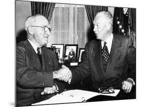 President Harry Truman with President Elect Dwight Eisenhower after Nov Elections, Nov 18, 1952-null-Mounted Photo