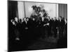 President Heinrich Lubke Handing Out Documents to Konrad Adenauer and Cabinet of His Resignation-Ralph Crane-Mounted Photographic Print