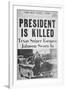 President Is Killed', Front Page of the 'Chicago Daily News', 22nd November 1963-null-Framed Giclee Print