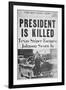 President Is Killed', Front Page of the 'Chicago Daily News', 22nd November 1963-null-Framed Giclee Print