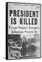 President Is Killed', Front Page of the 'Chicago Daily News', 22nd November 1963-null-Framed Stretched Canvas