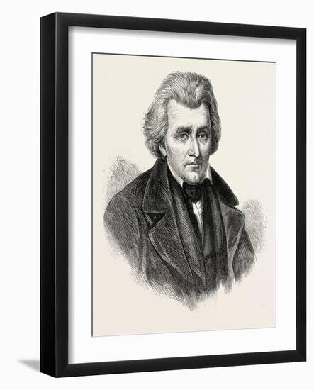 President Jackson, He Was the Seventh President of the United States, USA, 1870S-null-Framed Giclee Print