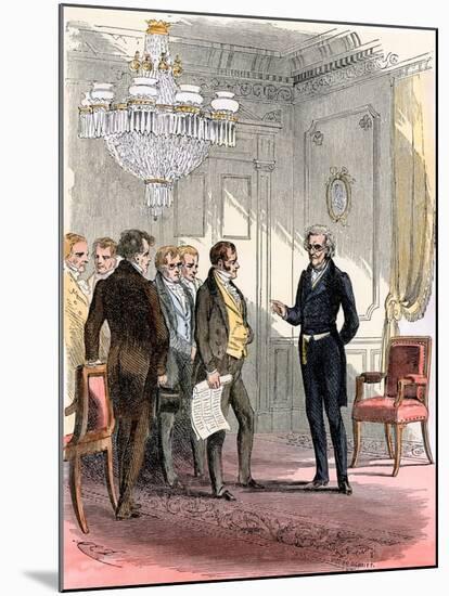 President Jackson Receiving Delegates in the White House-null-Mounted Giclee Print