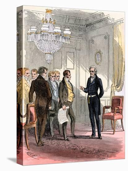 President Jackson Receiving Delegates in the White House-null-Stretched Canvas