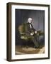 President James K. Polk at His Desk-null-Framed Giclee Print