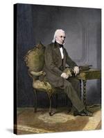 President James K. Polk at His Desk-null-Stretched Canvas
