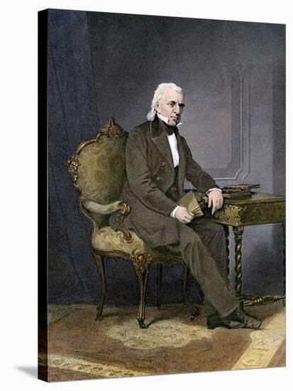 President James K. Polk at His Desk-null-Stretched Canvas