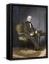 President James K. Polk at His Desk-null-Framed Stretched Canvas