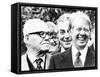 President Jimmy Carter and Afl-Cio President George Meany, Dec-null-Framed Stretched Canvas