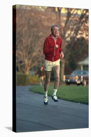 President Jimmy Carter Jogging. Nov. 20 1978-null-Stretched Canvas