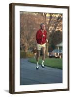 President Jimmy Carter Jogging. Nov. 20 1978-null-Framed Photo