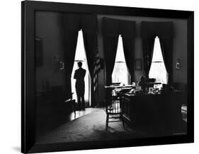 President John F. Kennedy and Attorney Gen. Robert F. Kennedy in the Oval Office at the White House-Art Rickerby-Framed Premium Photographic Print