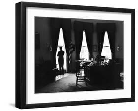 President John F. Kennedy and Attorney Gen. Robert F. Kennedy in the Oval Office at the White House-Art Rickerby-Framed Photographic Print