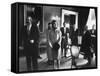 President John F. Kennedy and His Wife on the Day of President Kennedy's Inauguration Ceremony-Ed Clark-Framed Stretched Canvas