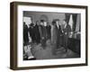 President John F. Kennedy and R. Sargent Shriver Greeting People at White House-null-Framed Photographic Print