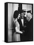 President John F. Kennedy and Wife Jackie with Poet Robert Frost at the White House-Art Rickerby-Framed Stretched Canvas