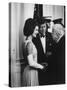 President John F. Kennedy and Wife Jackie with Poet Robert Frost at the White House-Art Rickerby-Stretched Canvas