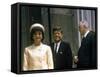 President John F. Kennedy and Wife Jacqueline Visiting W. French Pres. Charles De Gaulle in Paris-null-Framed Stretched Canvas