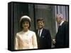 President John F. Kennedy and Wife Jacqueline Visiting W. French Pres. Charles De Gaulle in Paris-null-Framed Stretched Canvas