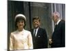 President John F. Kennedy and Wife Jacqueline Visiting W. French Pres. Charles De Gaulle in Paris-null-Mounted Photographic Print