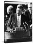 President John F. Kennedy Delivers Inaugural Address after Taking Oath of Office, January 20, 1961-null-Stretched Canvas