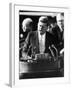 President John F. Kennedy Delivers Inaugural Address after Taking Oath of Office, January 20, 1961-null-Framed Photographic Print