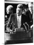 President John F. Kennedy Delivers Inaugural Address after Taking Oath of Office, January 20, 1961-null-Mounted Photographic Print
