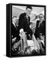 President John F. Kennedy, During His Western Trip to Inspect Dams and Power Projects-John Loengard-Framed Stretched Canvas