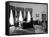 President John F. Kennedy in Oval Office with Brother, Attorney General Robert F. Kennedy-Art Rickerby-Framed Stretched Canvas
