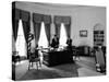 President John F. Kennedy in Oval Office with Brother, Attorney General Robert F. Kennedy-Art Rickerby-Stretched Canvas