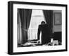 President John F. Kennedy in the Oval Office During the Steel Crisis-null-Framed Photographic Print