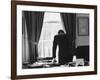 President John F. Kennedy in the Oval Office During the Steel Crisis-null-Framed Photographic Print