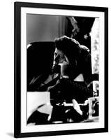 President John F. Kennedy Looking Serious on Telephone in White House during Cuban Missile Crisis-Art Rickerby-Framed Photographic Print