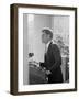 President John F. Kennedy Making Inaugural Address-Joe Scherschel-Framed Photographic Print