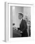 President John F. Kennedy Making Inaugural Address-Joe Scherschel-Framed Photographic Print