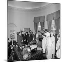 President John F. Kennedy Signing the Equal Pay Act-Stocktrek Images-Mounted Photographic Print