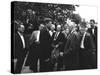 President John F. Kennedy Visits with Reporters-Stocktrek Images-Stretched Canvas