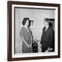 President John F. Kennedy with a Former White House Staff Member-Stocktrek Images-Framed Photographic Print