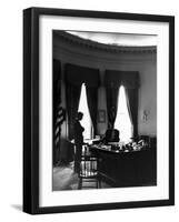 President John F. Kennedy with Brother, Attorney General Robert Kennedy in White House Office-Art Rickerby-Framed Photographic Print