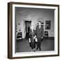 President John F. Kennedy with Newspaper Publisher Inside White House-Stocktrek Images-Framed Photographic Print