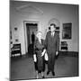 President John F. Kennedy with Newspaper Publisher Inside White House-Stocktrek Images-Mounted Photographic Print