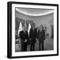 President John. F. Kennedy with Visitors at the White House-Stocktrek Images-Framed Photographic Print