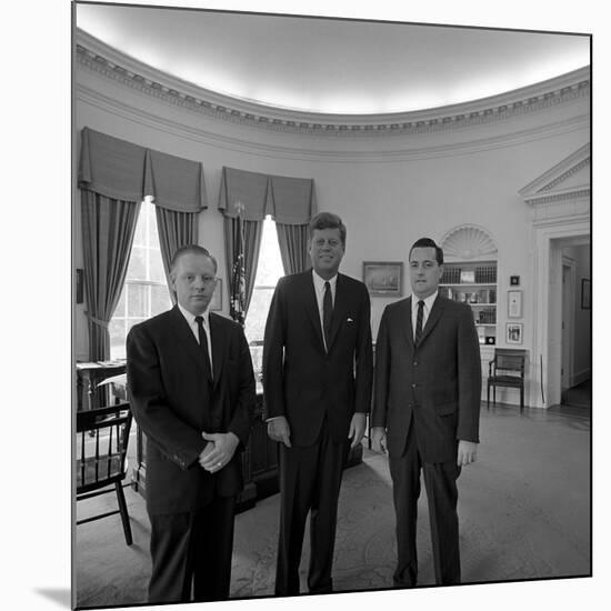 President John. F. Kennedy with Visitors at the White House-Stocktrek Images-Mounted Photographic Print
