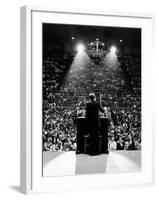 President John Kennedy Campaigns for Democrats in the Mid-Term Elections-null-Framed Photo