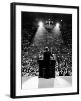 President John Kennedy Campaigns for Democrats in the Mid-Term Elections-null-Framed Photo