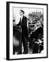 President John Kennedy Delivering His Inaugural Address-null-Framed Photo