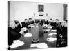 President John Kennedy Meets with His Cabinet-null-Stretched Canvas
