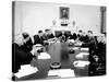 President John Kennedy Meets with His Cabinet-null-Stretched Canvas