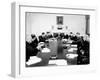 President John Kennedy Meets with His Cabinet-null-Framed Photo