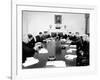 President John Kennedy Meets with His Cabinet-null-Framed Photo